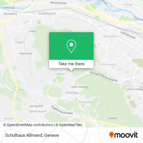 Schulhaus Allmend map