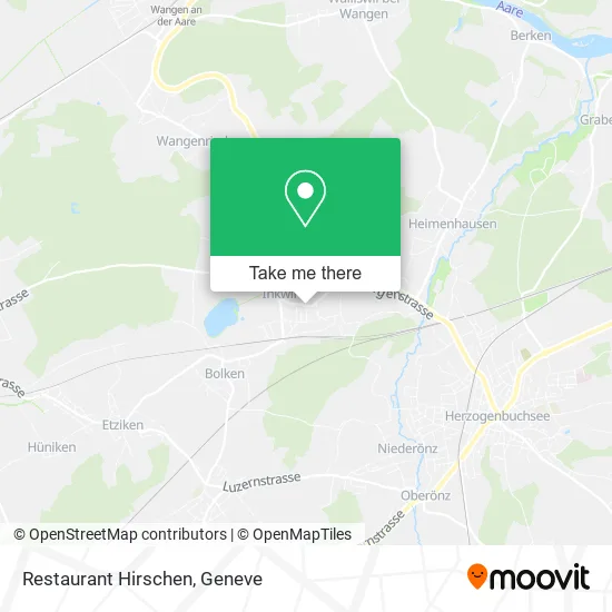 Restaurant Hirschen map