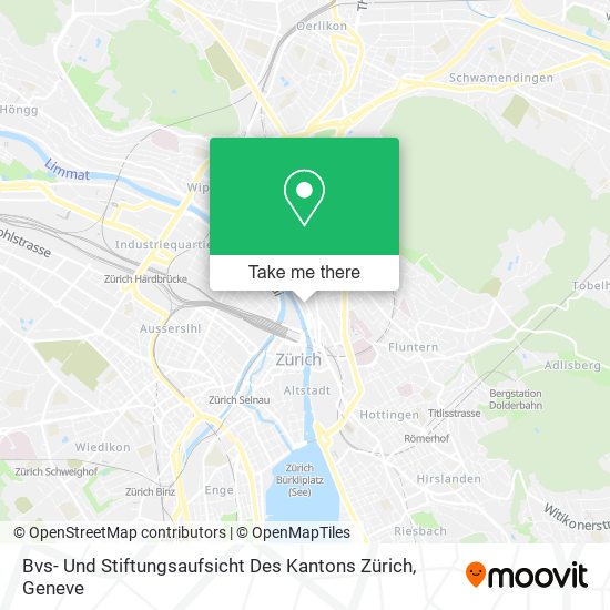 Bvs- Und Stiftungsaufsicht Des Kantons Zürich map