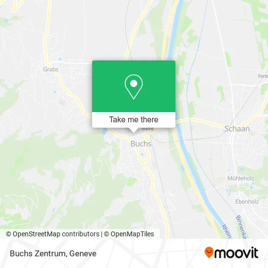 Buchs Zentrum map