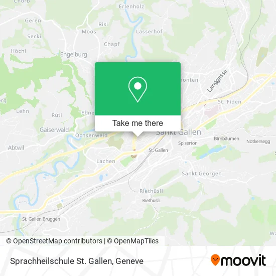 Sprachheilschule St. Gallen map