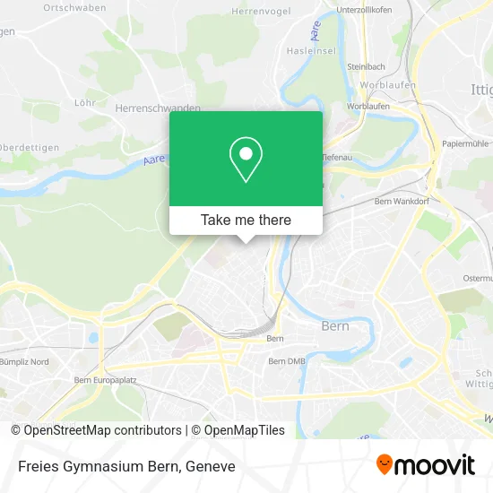 Freies Gymnasium Bern map