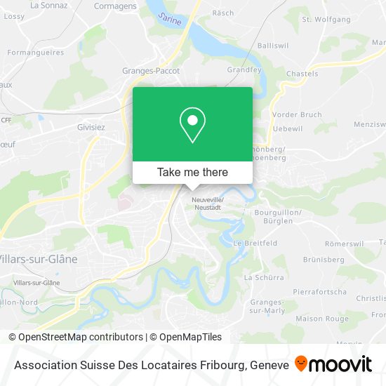 Association Suisse Des Locataires Fribourg map