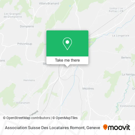Association Suisse Des Locataires Romont map
