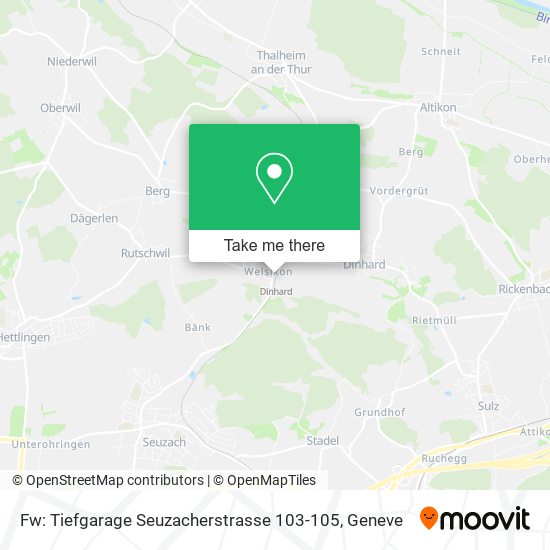 Fw: Tiefgarage Seuzacherstrasse 103-105 map