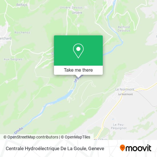 Centrale Hydroélectrique De La Goule map