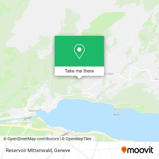 Reservoir Mittenwald map