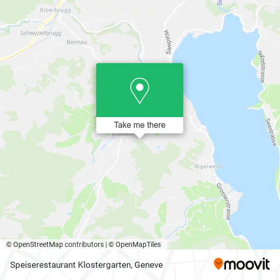 Speiserestaurant Klostergarten map
