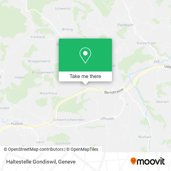 Haltestelle Gondiswil map
