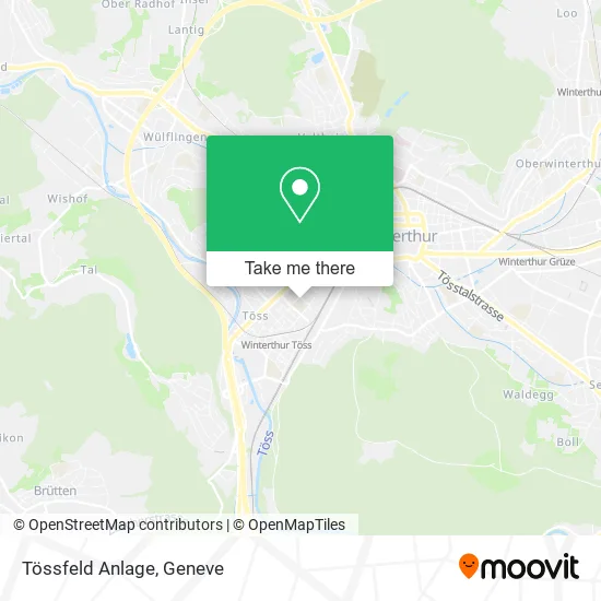 Tössfeld Anlage map