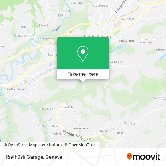 Riethüsli Garage map