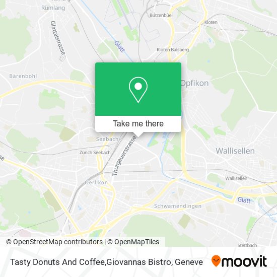 Tasty Donuts And Coffee,Giovannas Bistro map