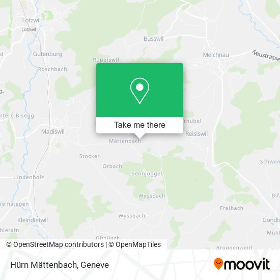Hürn Mättenbach map