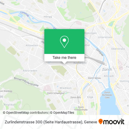 Zurlindenstrasse 300 (Seite Hardaustrasse) map