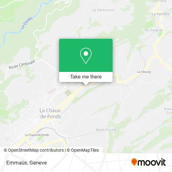 Emmaüs map