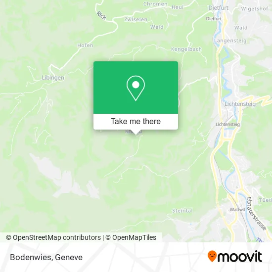 Bodenwies map
