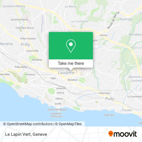 Le Lapin Vert map