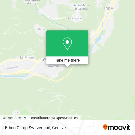 Ethno Camp Switzerland map