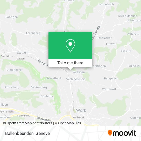 Bällenbeunden map