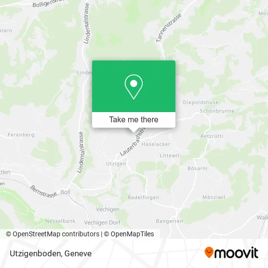 Utzigenboden map