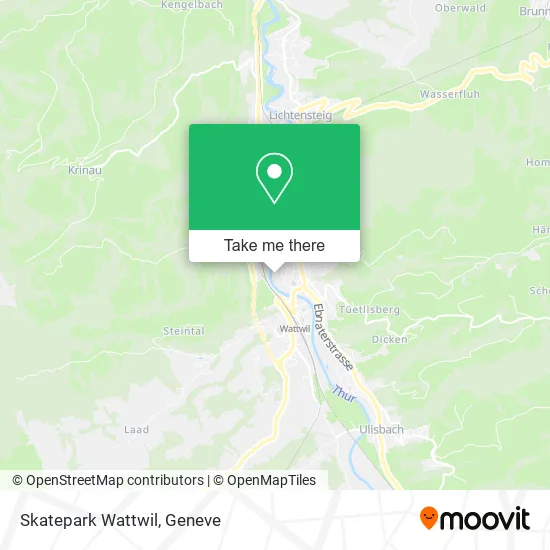 Skatepark Wattwil map