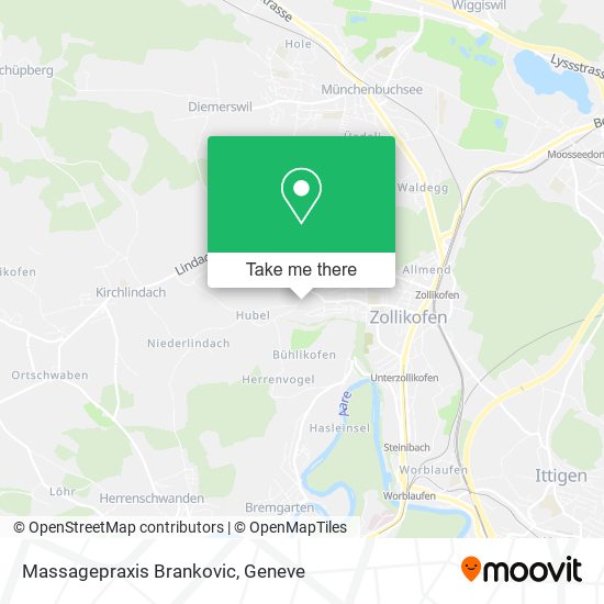 Massagepraxis Brankovic map