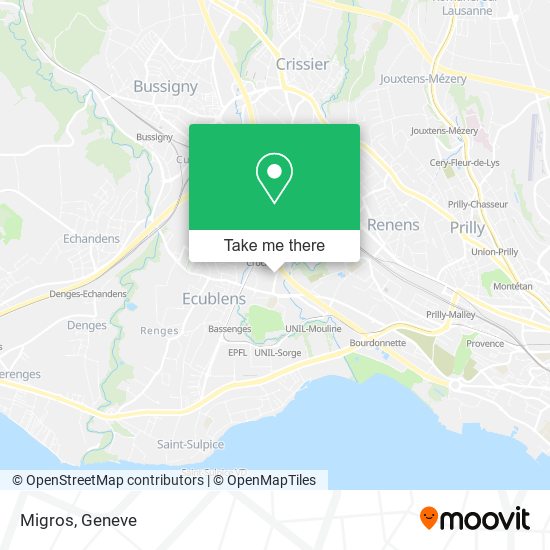 Migros map