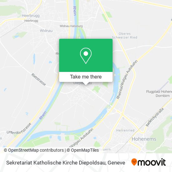 Sekretariat Katholische Kirche Diepoldsau map