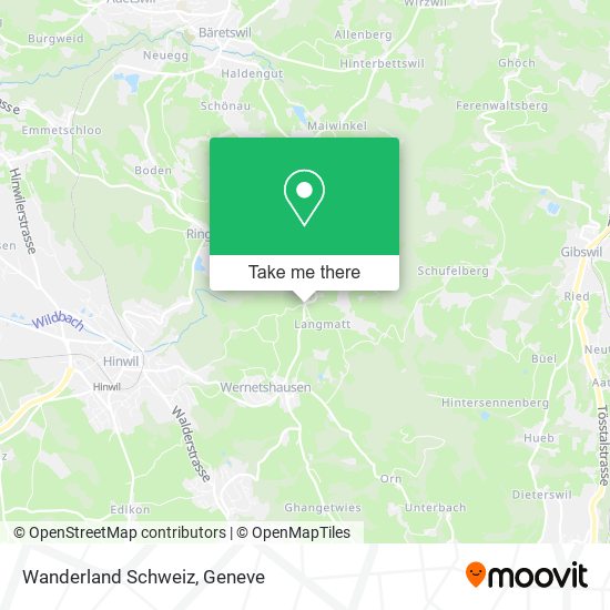 Wanderland Schweiz map
