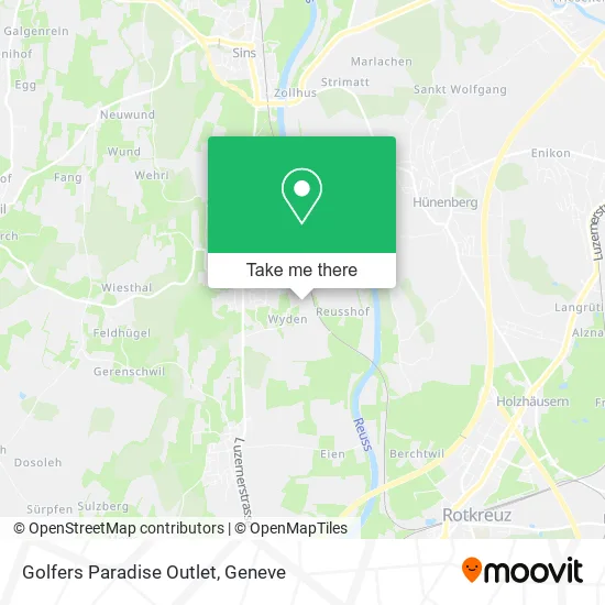 Golfers Paradise Outlet map