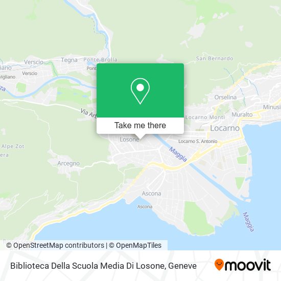 Biblioteca Della Scuola Media Di Losone map