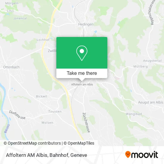 Affoltern AM Albis, Bahnhof plan
