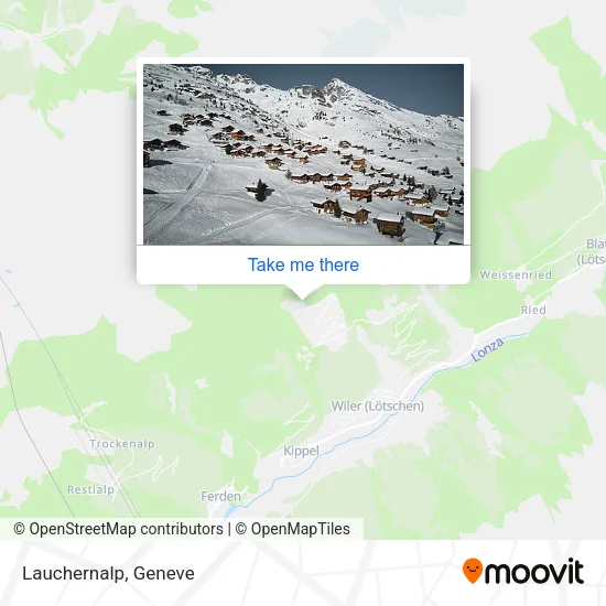 Lauchernalp map