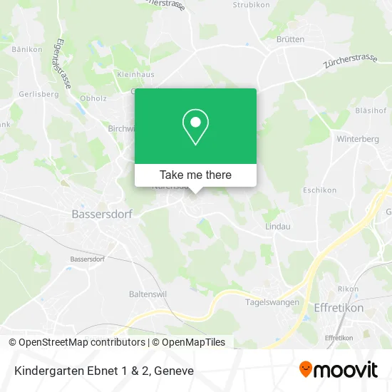 Kindergarten Ebnet 1 & 2 map