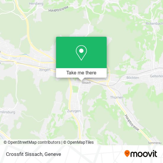 Crossfit Sissach map