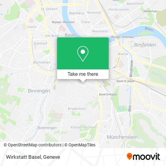 Wirkstatt Basel map