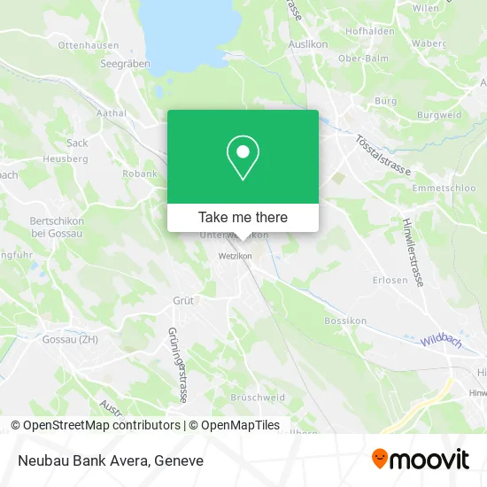 Neubau Bank Avera map