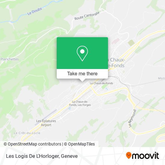 Les Logis De L'Horloger map