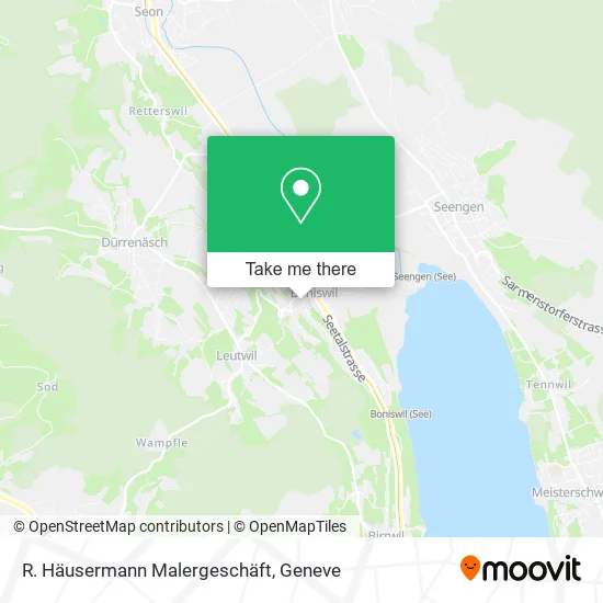 R. Häusermann Malergeschäft map