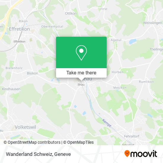 Wanderland Schweiz map