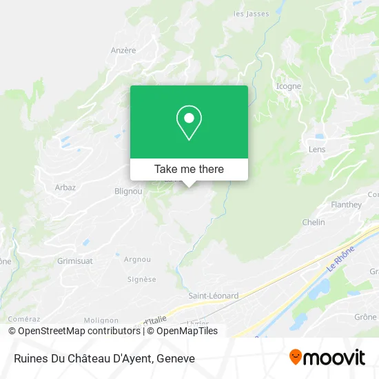 Ruines Du Château D'Ayent map