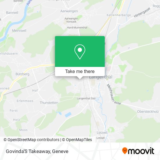 Govinda‘S Takeaway map