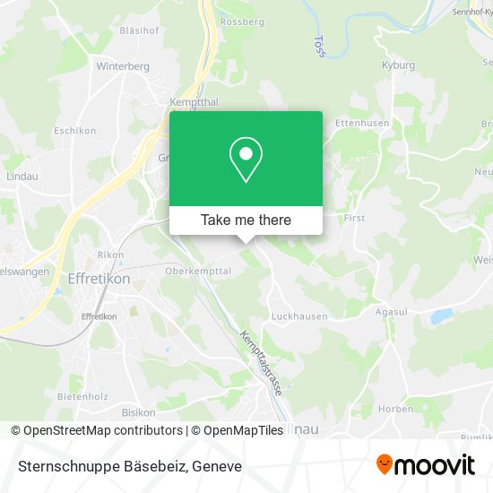 Sternschnuppe Bäsebeiz map