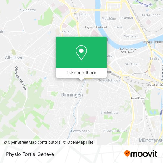 Physio Fortis map