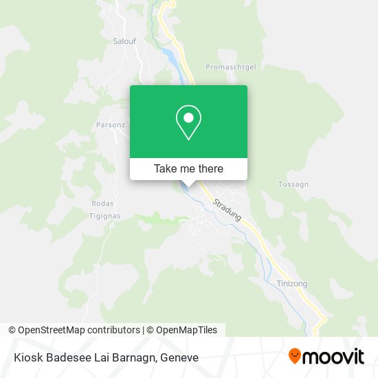Kiosk Badesee Lai Barnagn map