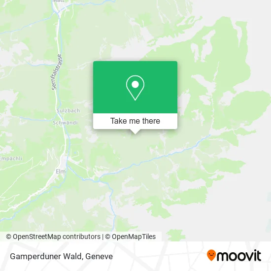 Gamperduner Wald map