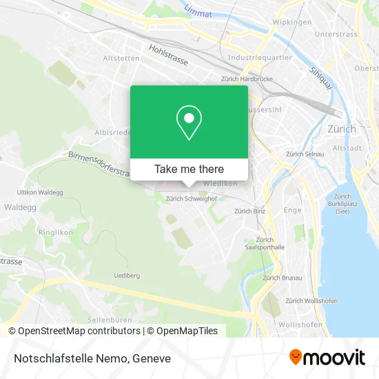 Notschlafstelle Nemo map