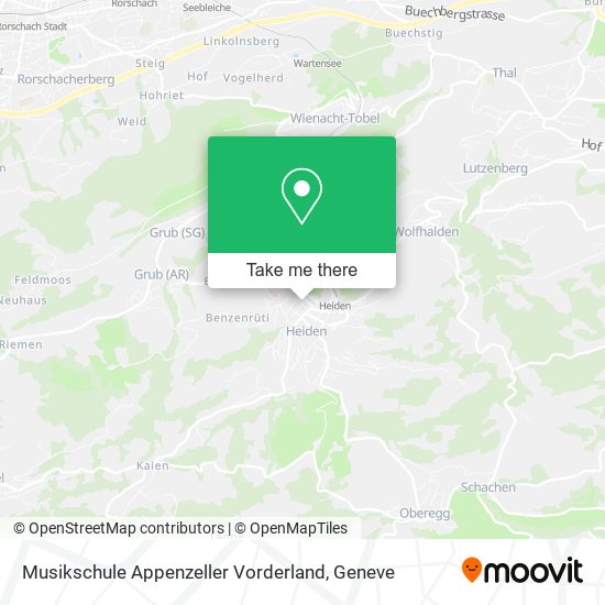 Musikschule Appenzeller Vorderland map