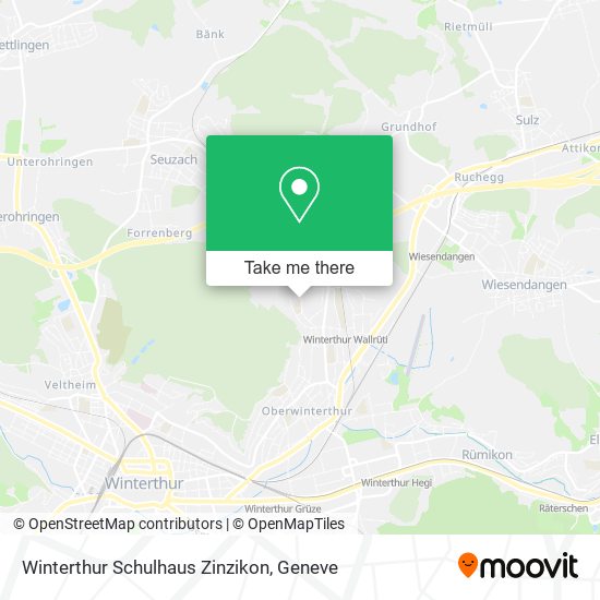 Winterthur Schulhaus Zinzikon map