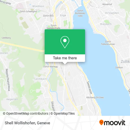 Shell Wollishofen map